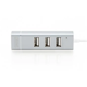 DIGITUS USB Type-C Ethernet adapter + 3 portos USB HUB
