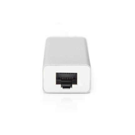DIGITUS USB Type-C Gigabit Ethernet adapter + 3 portos USB HUB