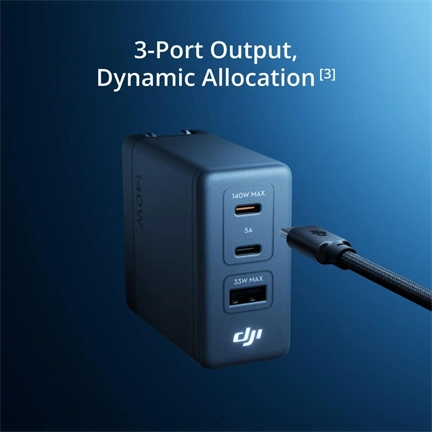 DJI Power 140W GaN Charger (EU) töltő