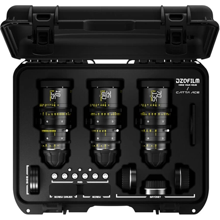 DZOFILM Catta Ace 18-35mm, 35-80mm és 70-135mm T2.9 szett PL/EF