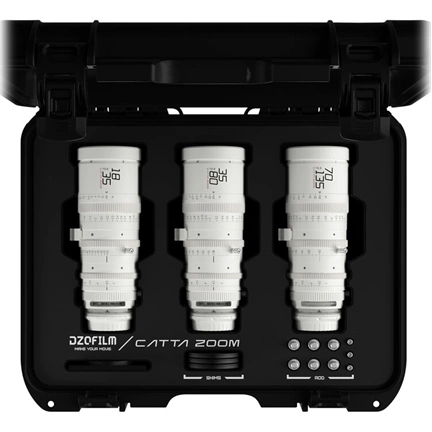 DZOFILM Catta Zoom 18-35mm, 35-80mm és 70-135mm T2.9 szett (E-Mount) fehér