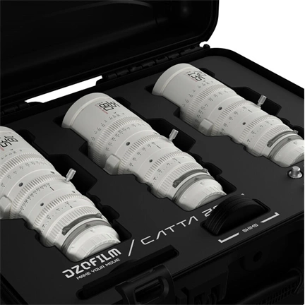 DZOFILM Catta Zoom 18-35mm, 35-80mm és 70-135mm T2.9 szett (E-Mount) fehér