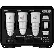 DZOFILM Pictor Zoom 3-lens kit koferrel (14-30/20-55/50-125 T2.8) fehér PL