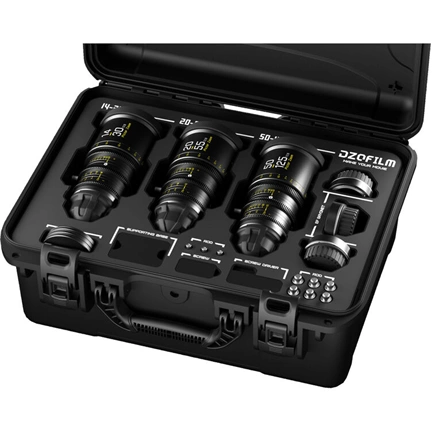 DZOFILM Pictor Zoom 3-lens kit koferrel (14-30/20-55/50-125 T2.8) fekete PL