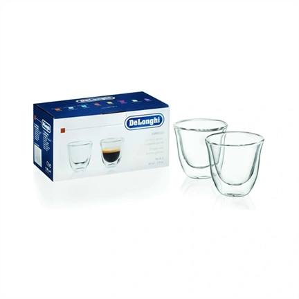 DeLonghi DLSC310 duplafalú espresso pohár, 90ml, 2db