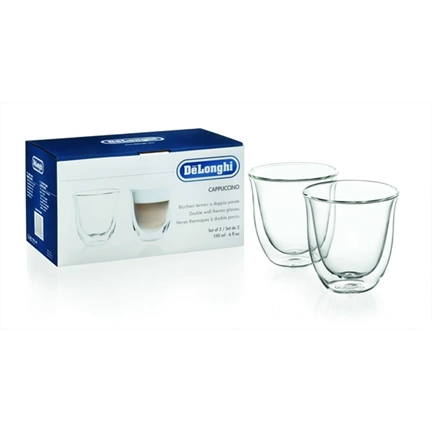 DeLonghi DLSC311 duplafalú capuccino pohár, 270ml, 2db