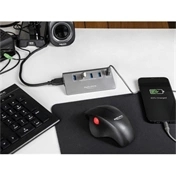 Delock 64182 USB 10Gbps hub 4db Type-A és 1db Type-A gyorstöltő porttal, tápegység mellékelve