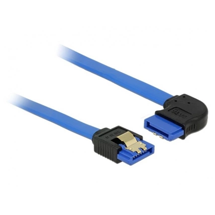 Delock Cable SATA 6 Gb/s receptacle straight>receptacle right angled 20cm