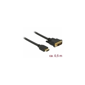 Delock HDMI to DVI 24+1 cable bidirectional 0.5 m