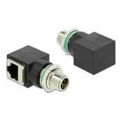 Delock Hálózati adapter M12 8 pin X-coded apa - RJ45 anya