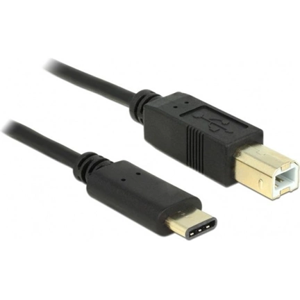 Delock Kábel USB Type-C™ 2.0 dugó > USB 2.0 B-típusú dugó 2,0 m fekete