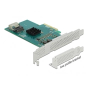 Delock PCI Express Card to 4 x SATA 6 Gb/s RAID and HyperDuo - Low Profile Form Factor