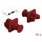 Delock Porvédő az RJ45 hüvely, 10 darab piros