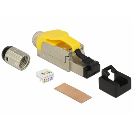 Delock RJ45 dugaszoló szerelvény Cat.6A anyaga: fém (3 év)