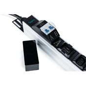 Digitus Basis IT PDU, single-phase 32 A, 24 x C13, 2 x C19, 4 x grounded outlets, 3 m power cord, IEC 60309 32 A plug