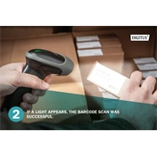 Digitus DA-81003 BT/RJ45/USB 1D/2D kézi vonalkódolvasó USB kit állvánnyal