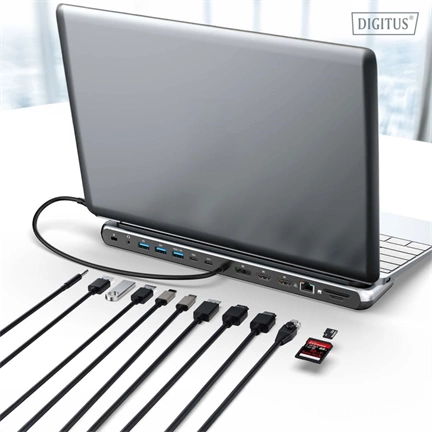 Digitus USB-C 8K docking station 12-port