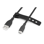 Digitus USB-C Silicone charging cable USB-A to USB-C USB 2.0 60W 0,5m Black