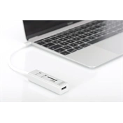Digitus USB Type-C OTG 3-Port HUB + Card Reader White