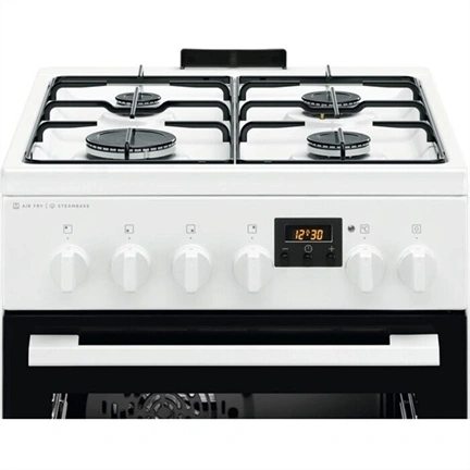 ELECTROLUX LKK560232W Kombinált tűzhely, sütő:58L, SteamBake, 50x60cm, Fehér
