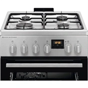 ELECTROLUX LKK560232X Kombinált tűzhely, sütő: 58L, SteamBake, AirFry, Multi 8, 50x60cm, Inox