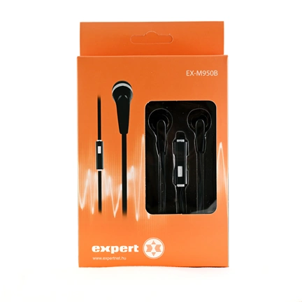 Expert EX-M950B fülhallgató + mikrofon (fekete)