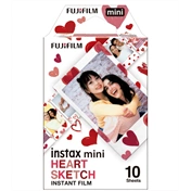 16799926 FUJIFILM Instax Mini Film Glossy "Heart Sketch" (10lap)