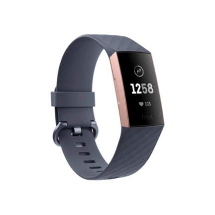 Fitbit Charge 3 Rosegold / Blue Grey