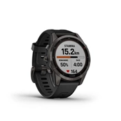 GARMIN Fenix 7S Sapphire Solar - Carbon Grey DLC Titanium with Black Band