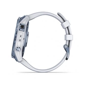 GARMIN Fenix 7 Sapphire Solar - Mineral Blue DLC Titanium with Whitestone Band