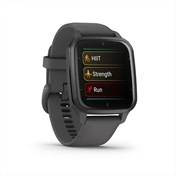 GARMIN Venu Sq 2 - Slate Aluminium Bezel with Shadow Grey Case and Silicone Band