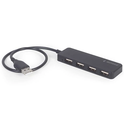 Gembird 4 portos USB hub, fekete