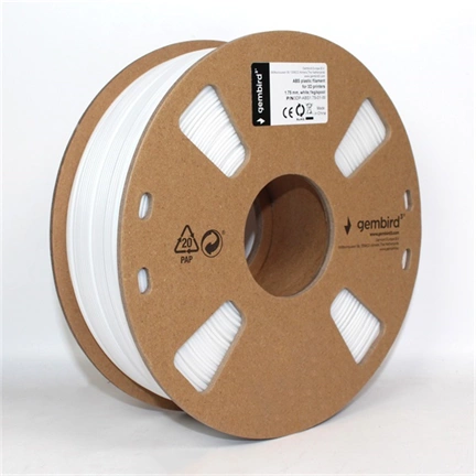 GEMBIRD ABS filament 1.75 mm, 1 kg, White