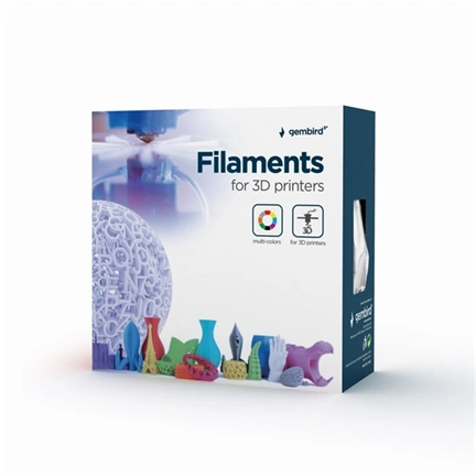GEMBIRD ABS filament 1.75 mm, 1 kg, White