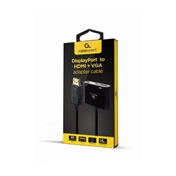 GEMBIRD DisplayPort male to HDMI female + VGA female black