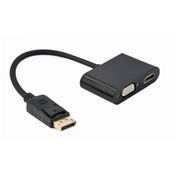GEMBIRD DisplayPort male to HDMI female + VGA female black