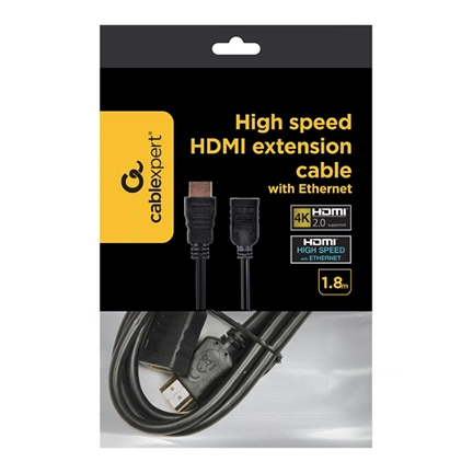 GEMBIRD HDMI High-speed with Ethernet 4K@60Hz hosszabbító 1.8m