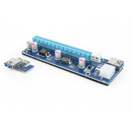 GEMBIRD PCI-Express riser add-on card, PCI-ex 6-pin power connector
