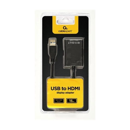 GEMBIRD USB to HDMI display adapter, black