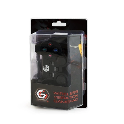 GEMBIRD Wireless dual vibration gamepad, PS2/ PS3 / PC