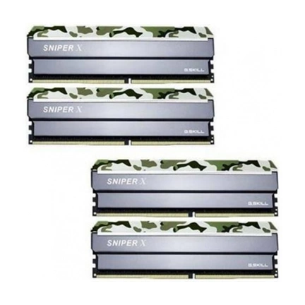 G.SKILL Sniper X DDR4 3000MHz CL16 64GB Kit4 (4x16GB) Intel XMP Classic Camo