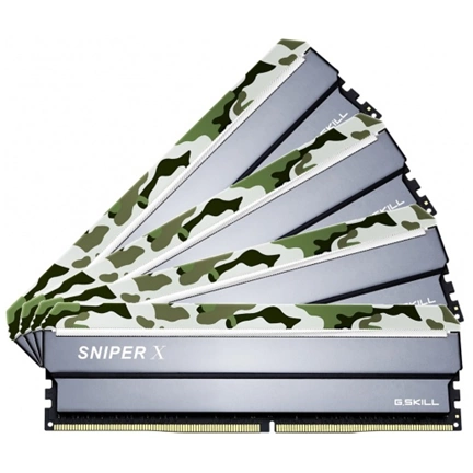 G.SKILL Sniper X DDR4 3000MHz CL16 64GB Kit4 (4x16GB) Intel XMP Classic Camo