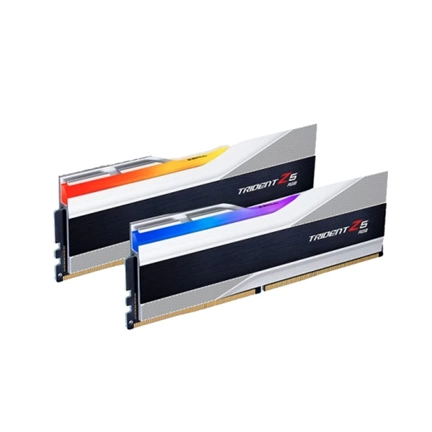 G.SKILL Trident Z5 RGB DDR5 6000MHz CL32 64GB Kit2 (2x32GB) Intel XMP Silver G.SKILL Trident Z5 RGB DDR5 6000MHz CL32 64GB Kit2 (2x32GB) Intel XMP Silver