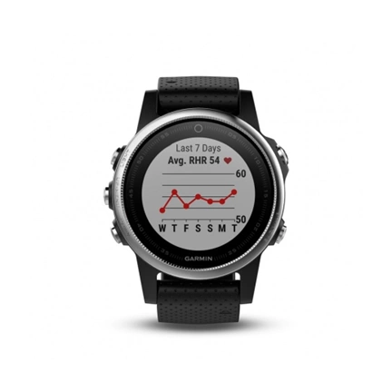 Garmin Fenix 5S 010-01685-02 ezüst-fekete