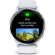 Garmin Venu 3 okosóra - fehérkő, ezüst keret, fehérkő szilikonszíj