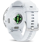 Garmin Venu 3 okosóra - fehérkő, ezüst keret, fehérkő szilikonszíj