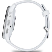 Garmin Venu 3 okosóra - fehérkő, ezüst keret, fehérkő szilikonszíj
