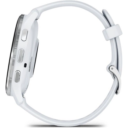 Garmin Venu 3 okosóra - fehérkő, ezüst keret, fehérkő szilikonszíj