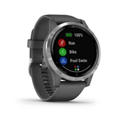 Garmin Vivoactive 4 Ezüst, szürke csattal
