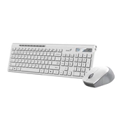 Genius SlimStar 8230 billentyűzet + egér - 2,4GHz + Bluetooth 5.3, Copilot gomb, US kiosztás